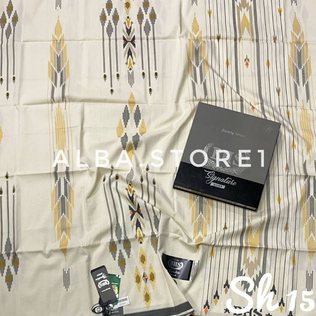 Sarung BHS Signature Ori 100% Signatur Mesres Sutera Sarung BHS Signature Gold Silver Ori