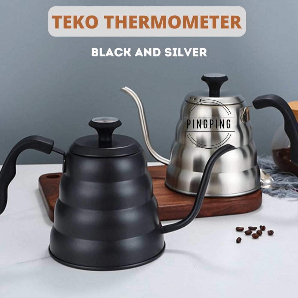 Miliki sekarang Teko kopi Leher Angsa Barista  Kettel V6 Drip coffee Thermometer