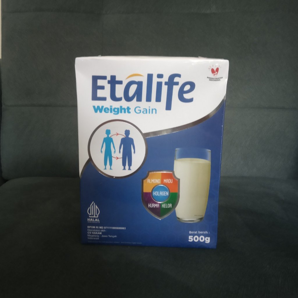 

ETALIFE WEIGHT GAIN 1 Box - Susu Penambah Nafsu Makan & Penggemuk Berat Badan | 500 gr