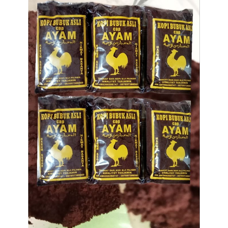 

kopi bubuk Asli palembang cap ayam