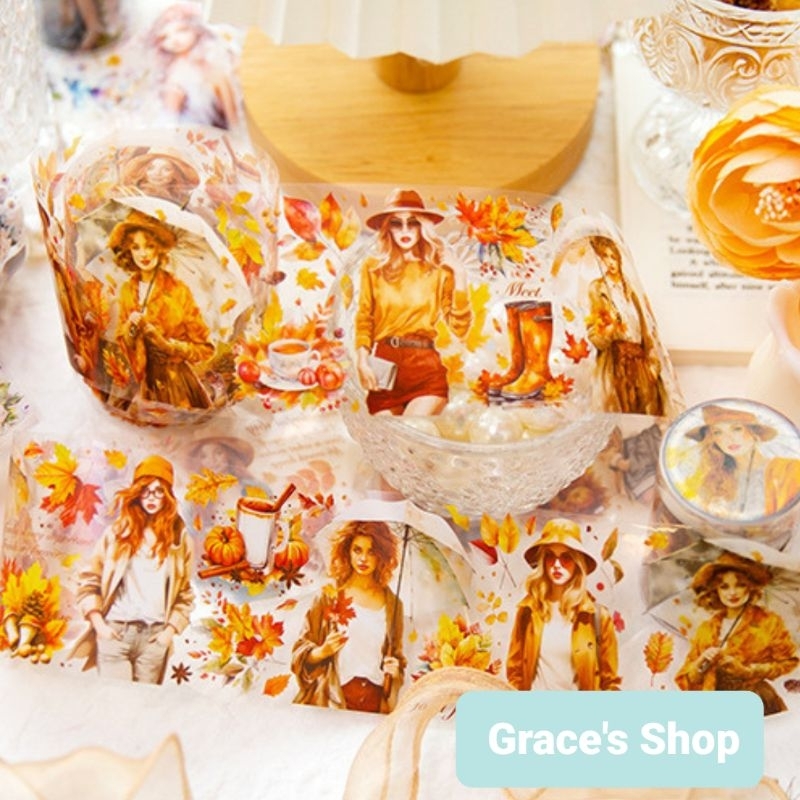 

[1 Roll/Pack] Washi Tape Sticker DIY Journal Deco Scrapbook Aesthetic