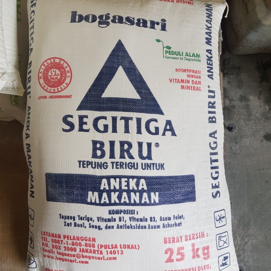 

Tepung Terigu Segitiga Biru Karung 25 kg Grosir
