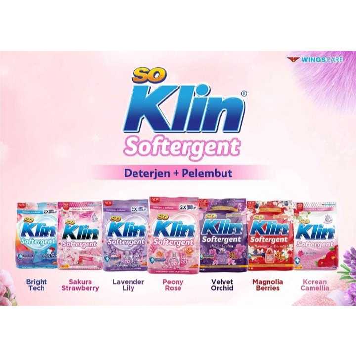 Soklin So klin softergent 770 gram / bubuk cuci baju
