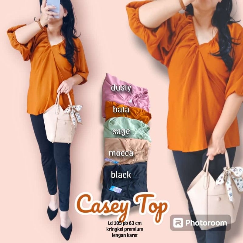 Blus kringkel/blus polos/kemeja