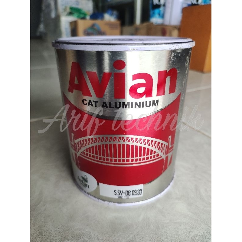 Cat Minyak AVIAN 1kg ALM Aluminium / Cat AVIAN Silver Kayu & Besi