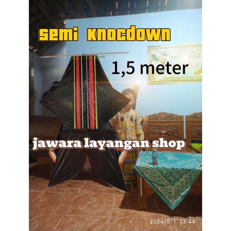 layangan bebean semi knockdown 1,5 meter siap terbang
