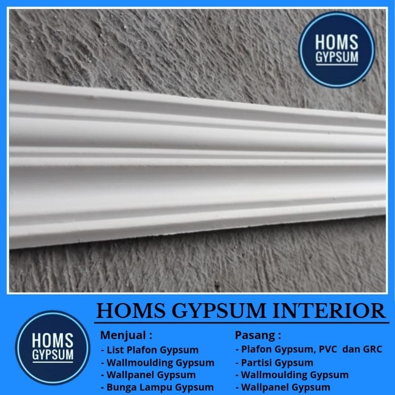 List Gypsum Polos Kiki 8cm / Lis Gypsum / List Plafon Gypsum / Lis Plafon Gypsum / List Plafon / Lis