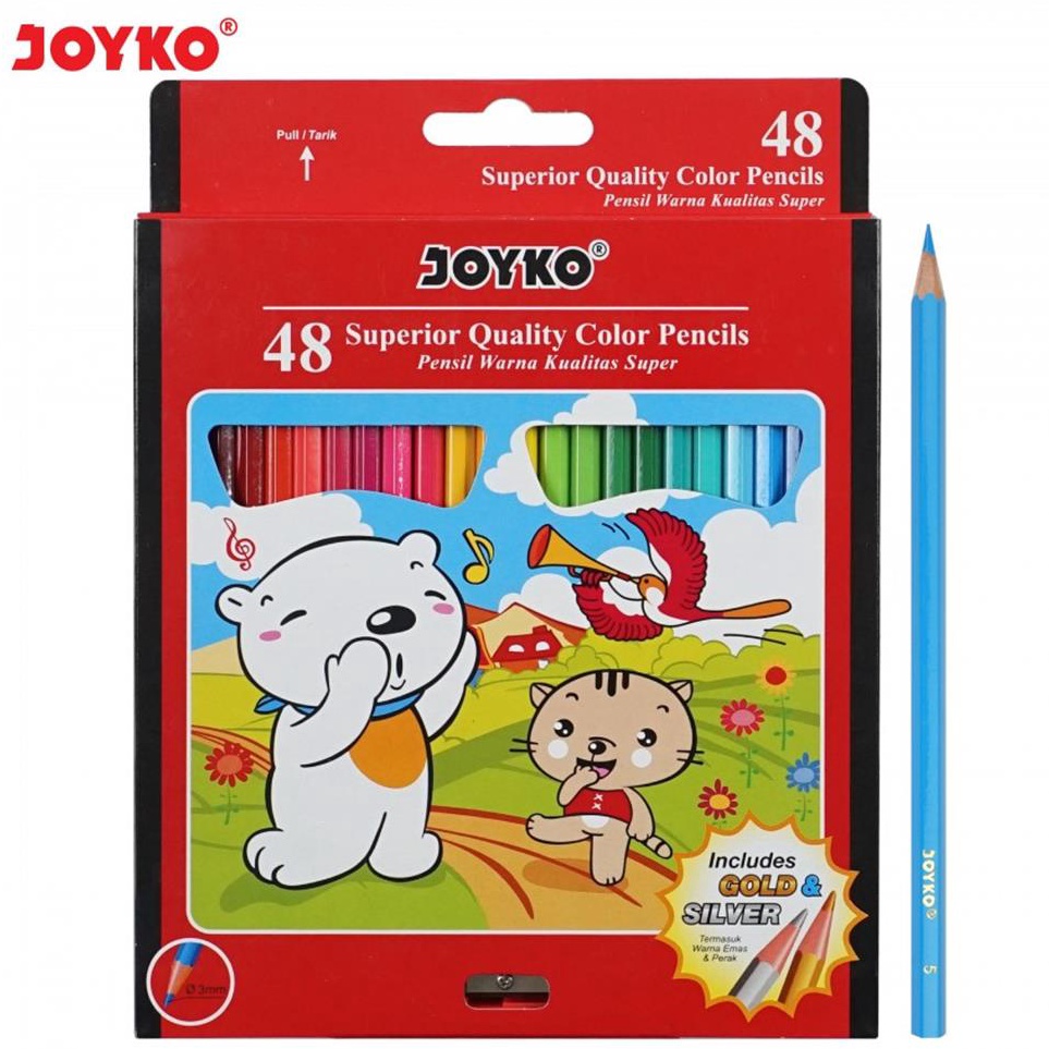 

Pensil Warna Joyko CP48PB Warna Panjang ART R1R9