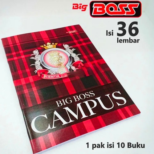 

1pack Buku Tulis Campus Boxi BigBoss isi 36 Lembar isi 10pcs