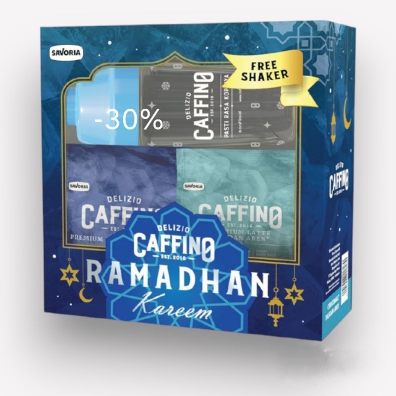 

Caffino Ice Coffee Ramadhan + Shaker Choco Malt & Pandan Aren