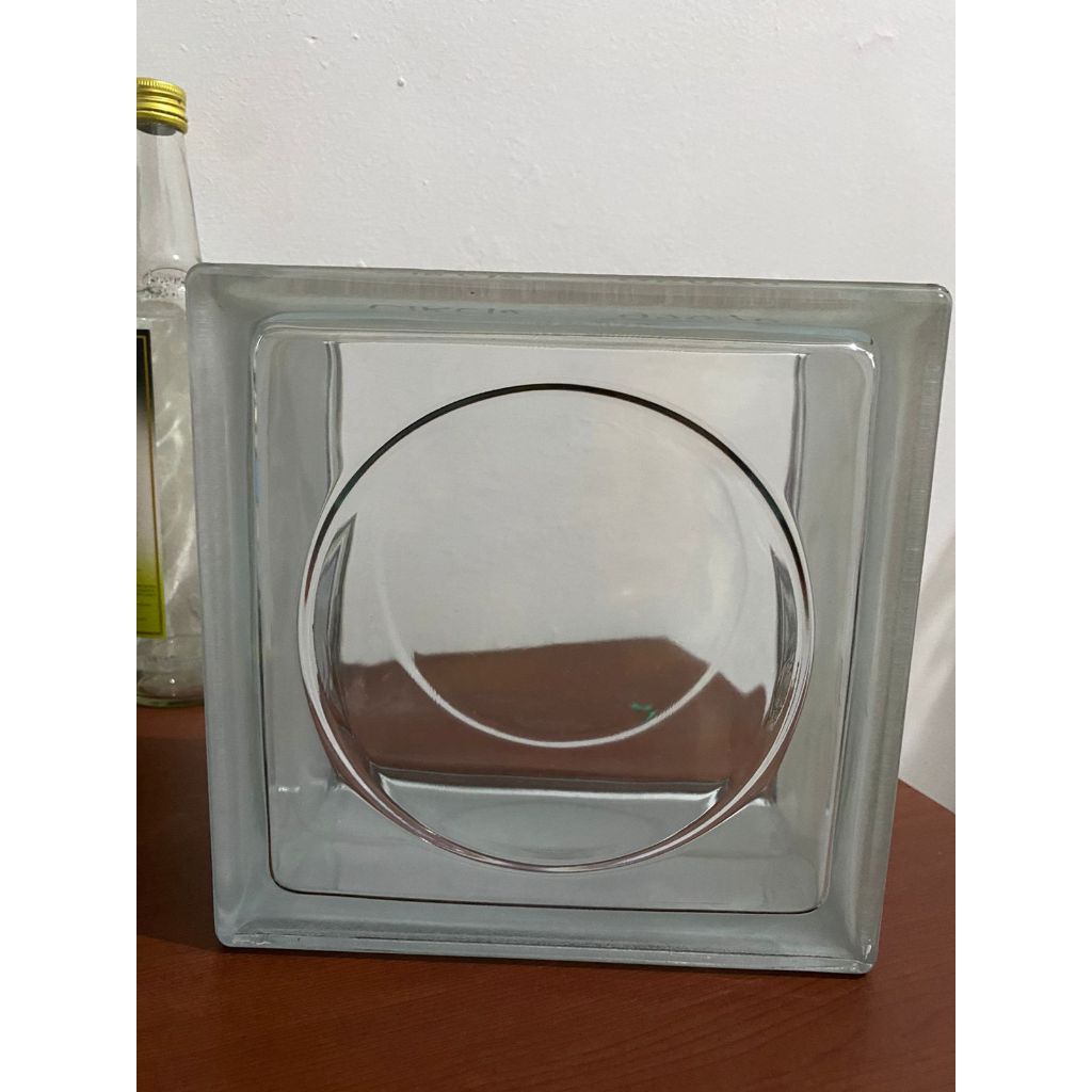Glassblock Clear Wave Circle Ripple Net Tangerine Crystalize satin / Glass Block  Mulia Gelas Kaca