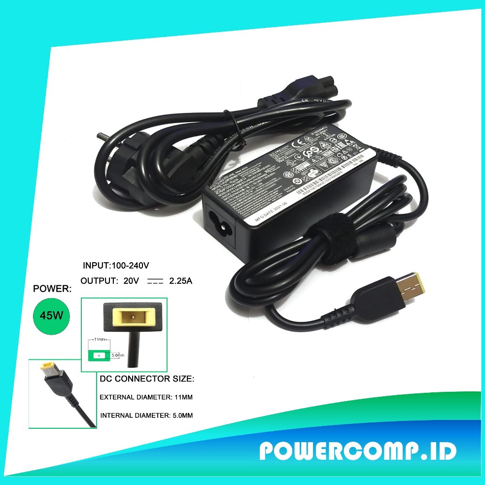 MAKSIMAL Charger Laptop Lenovo Thinkpad T431s T44 T44p T44s T45 T45s T46 T46s T47 T47s T55 T56 T57 T