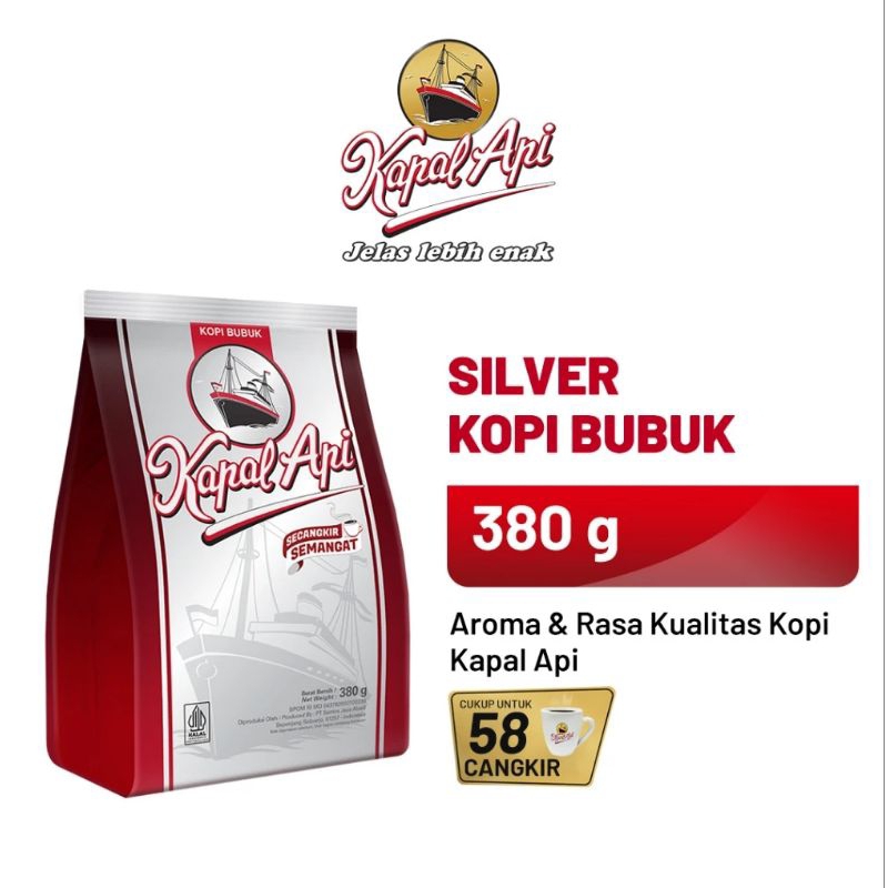 

Kopi Kapal Api Spesial Perak Silver 380g murah