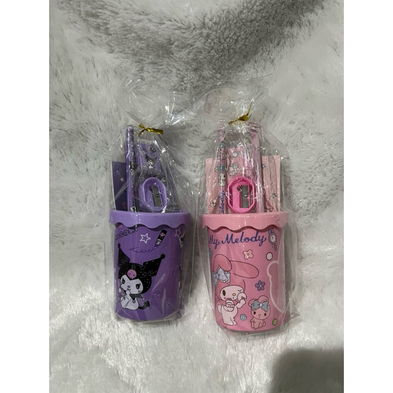 035 pensil set sanrio gelas kuromi / my melody