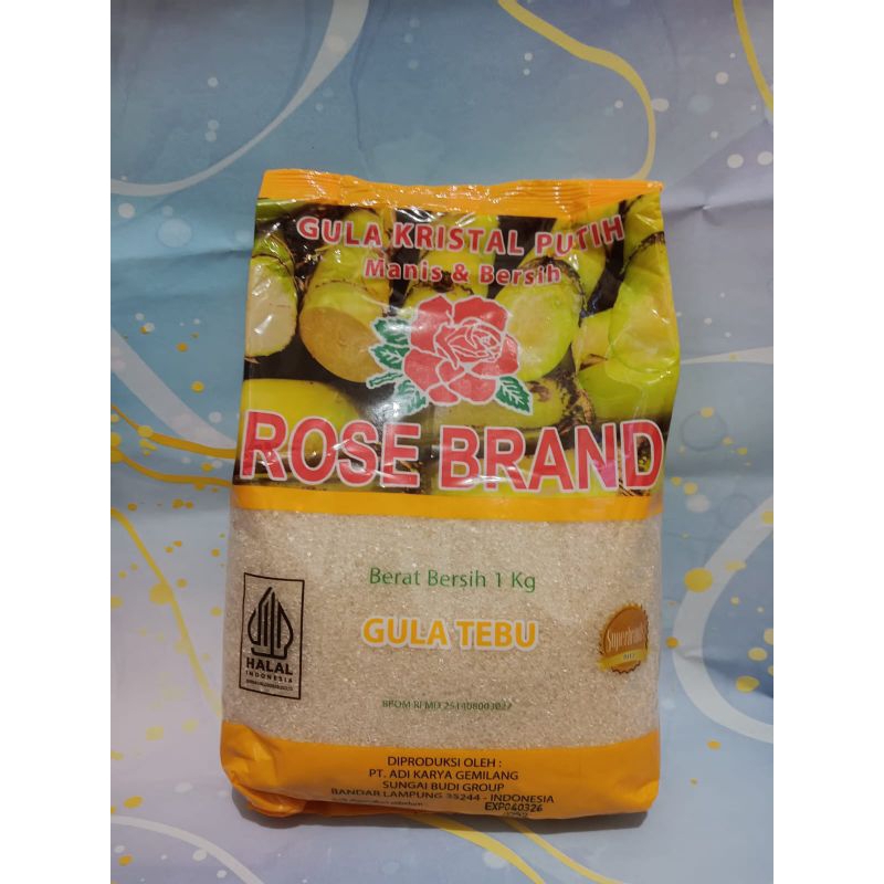 

GULA PASIR ROSE BRAND 1Kg KUNING/HIJAU