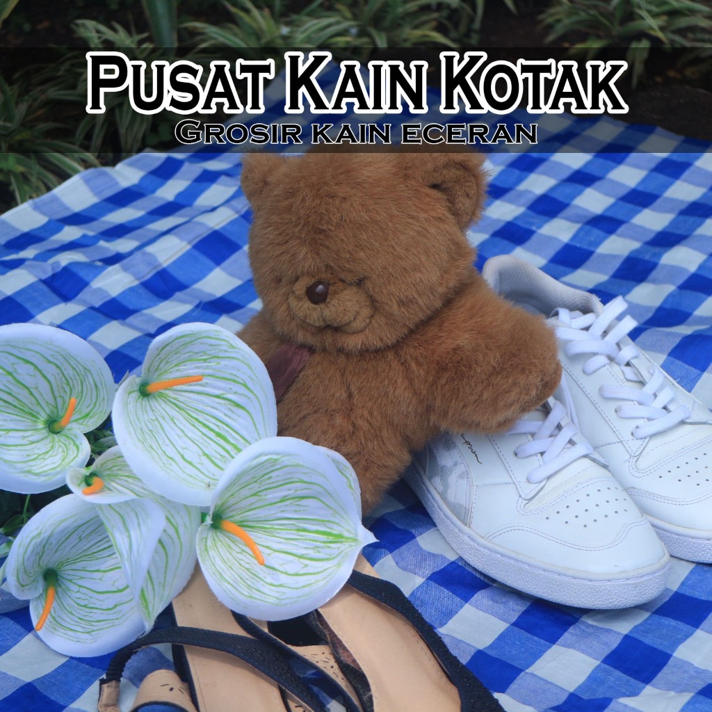TIKAR KAIN PIKNIK VINTAGE KOTAK MOTIF 3CM - 5CM/ KAIN KOTAK/ BTS / KAIN ALAS FOTO / KAIN / KAIN AEST