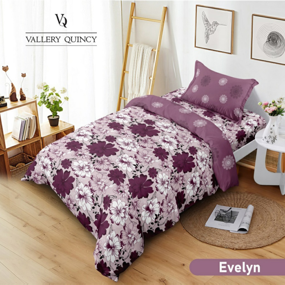 Bedcover Set Vallery Quincy Single 120x200x30 - Evelyn