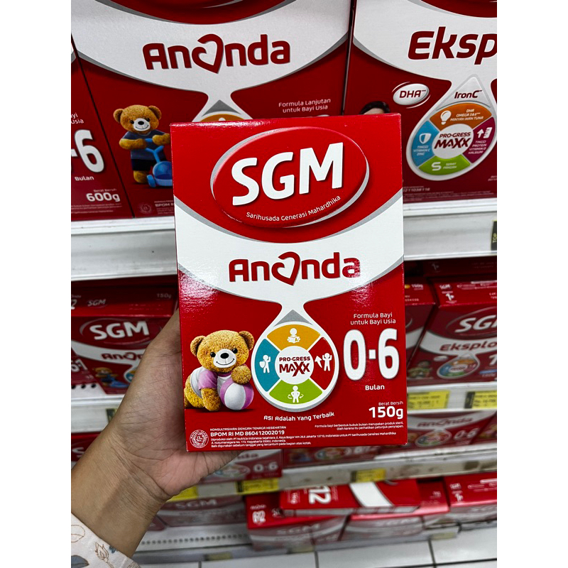 SGM Ananda 0-6 bulan 150gr | Susu Bayi | Susu Formula untuk Bayi | Sufor SGM