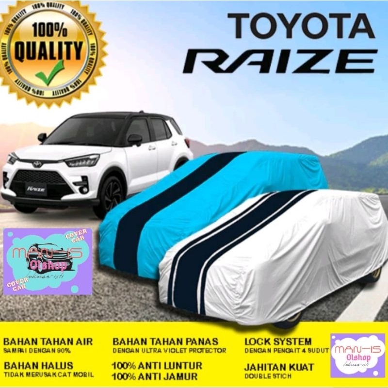 Cover Mobil OUTDOOR WATERPROOF Toyota RAIZE, Sarung Mobil Toyota Raize, Selimut Mobil Toyota