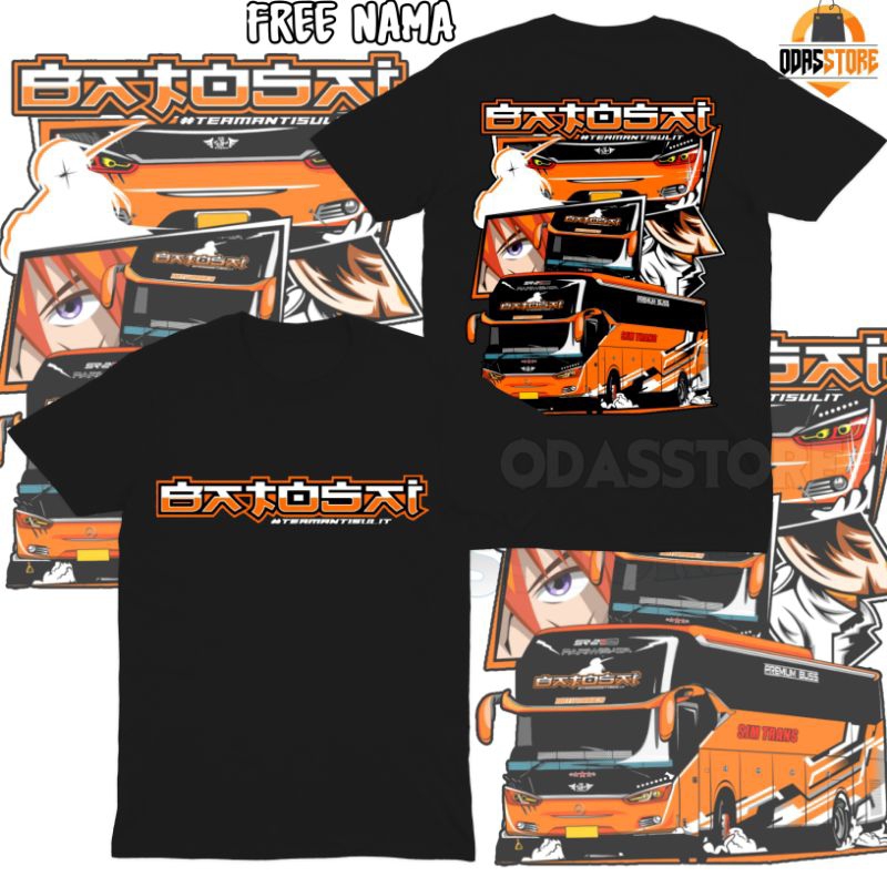 Bisa cod Baju Kaos Anak Anak Bus Batosai Jet bus 3 Pakaian Baju Anak Bus Basuri Telolet