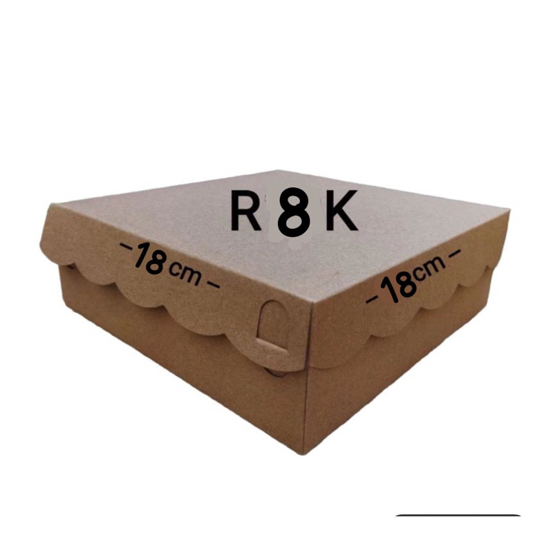 

KOTAK NASI COKLAT KRAFT R8 18X18 / KERDUS NASI COKLAT R8 TEBAL 350GSM (100 Pcs)