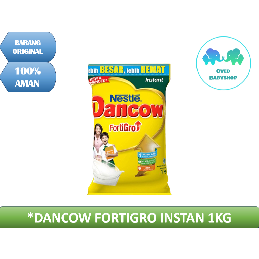 

DANCOW FORTIGRO Instan 1kg ( FREE GIFT BUY 200K )