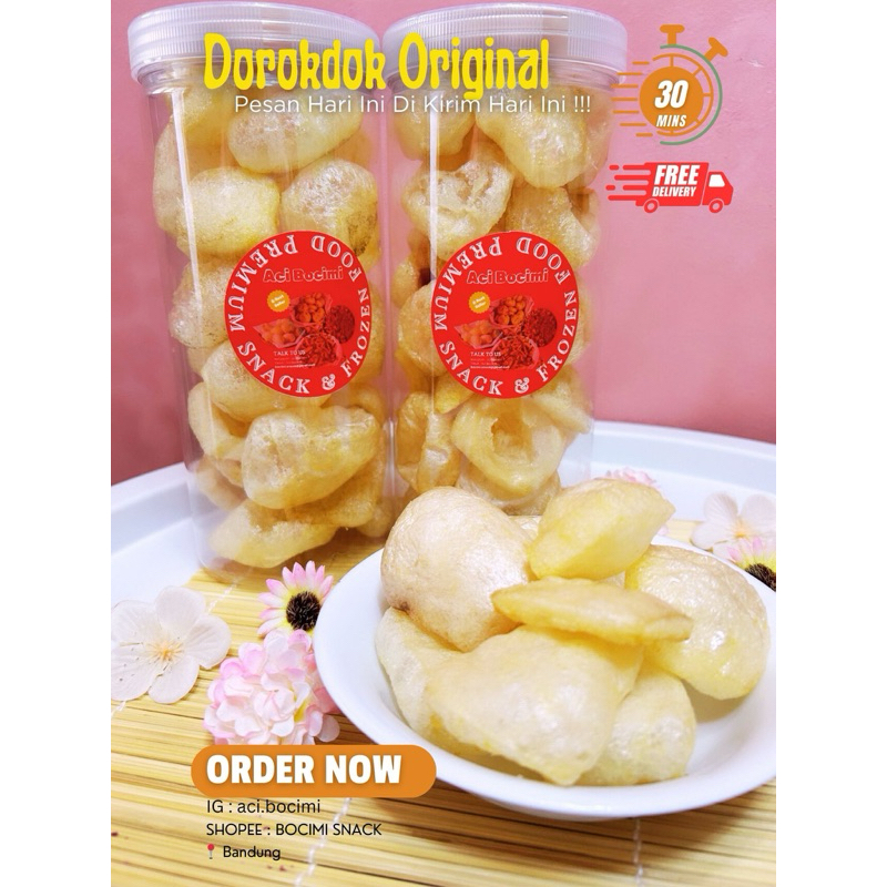 

Bocimi Dorokdok Kerupuk Kulit Original toples 1300ml