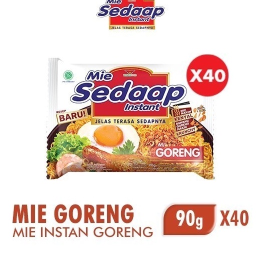 

PALING AMPUH Sedaap Mie Instan Goreng Bag 9 gr x4
