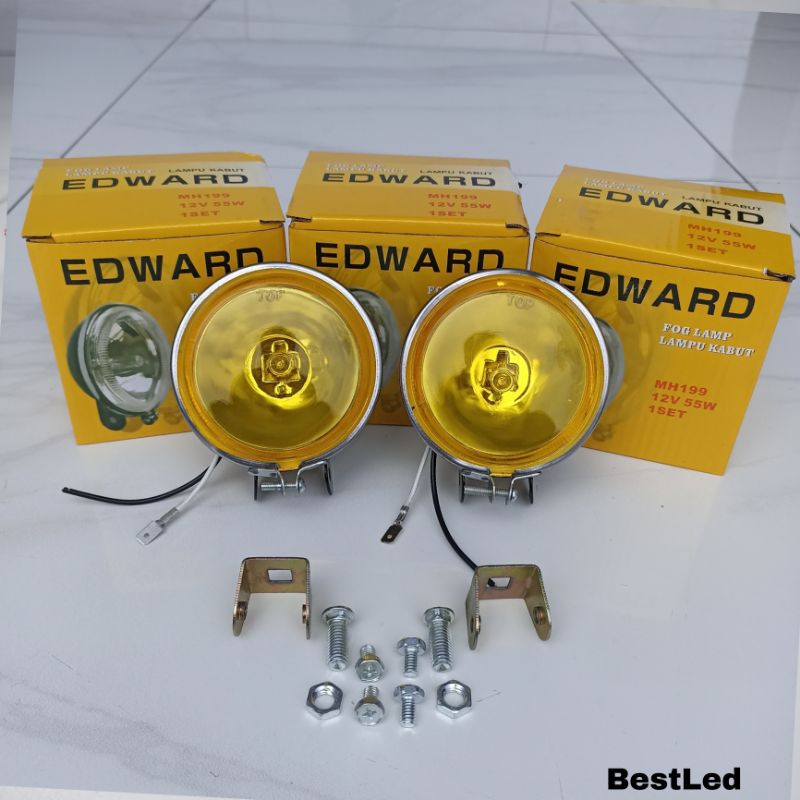 Lampu Tembak kabut Foglamp Baja Laser Bulat Motor Mobil Truk 12V 24 Volt