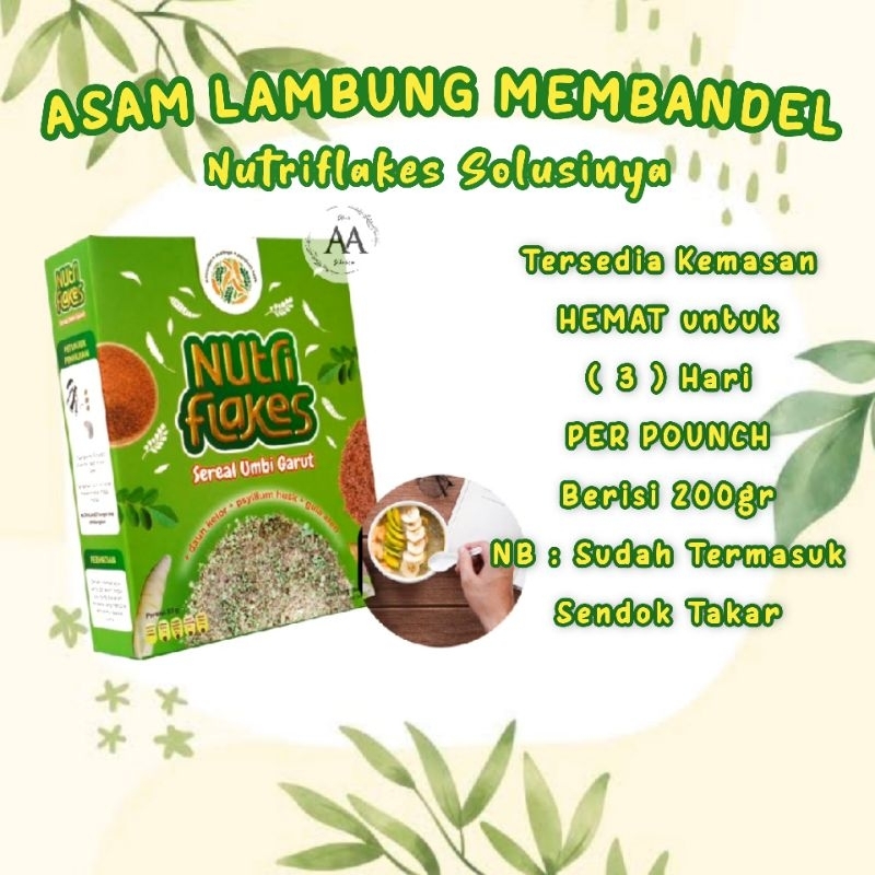 

HOT PROMO NUTRIFLAKES sereal Ubi Garut Untuk Mengatasi Maag