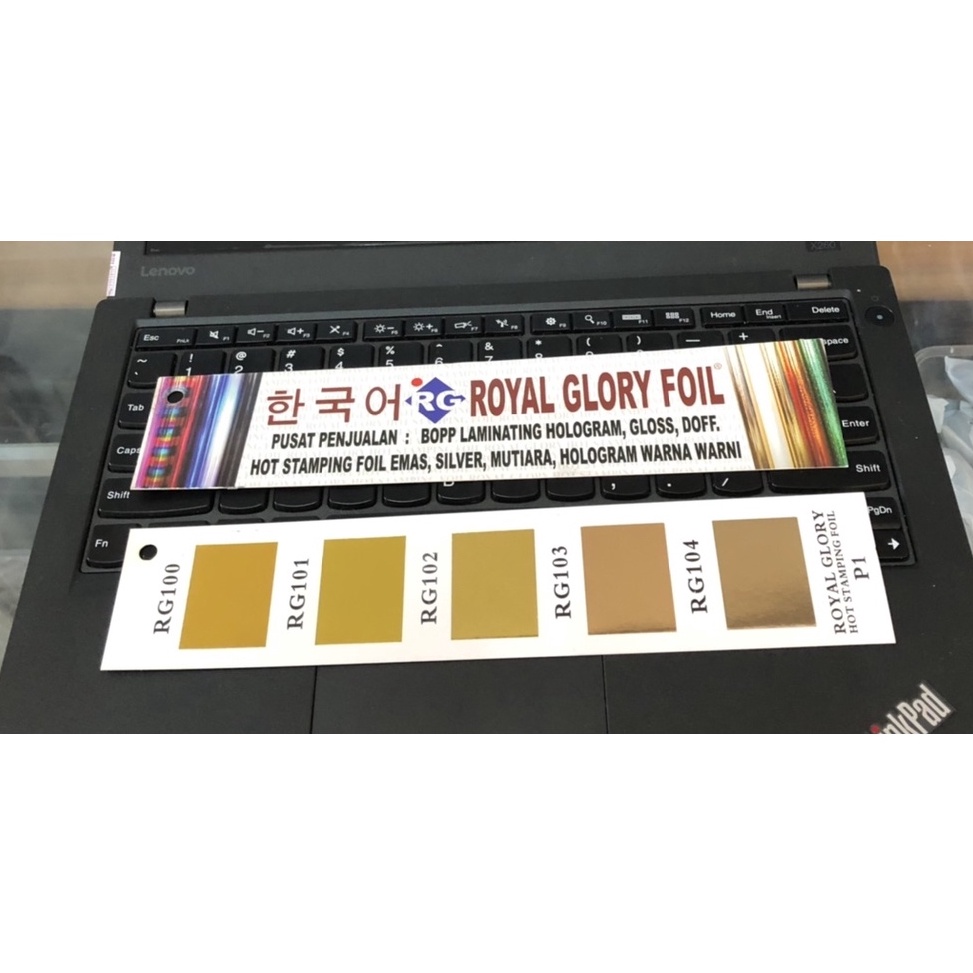 

Kertas Foil Hot Stamping Foil Poly Emboss Foil Hotprint Foil Embos Undangan ROYAL GLORY ART H8V9