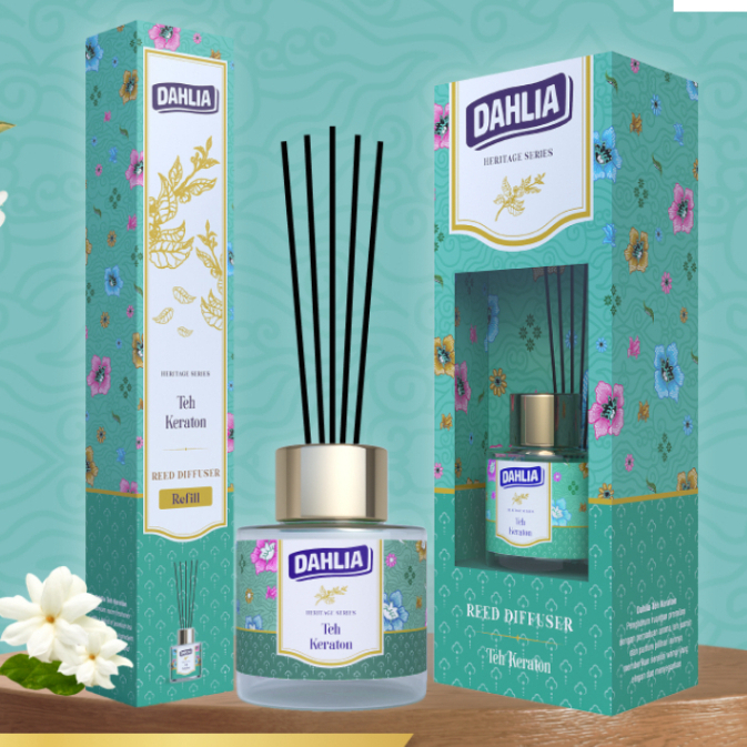 Evergreen Reed Diffuser & Dahlia Reed Diffuser Teh Keraton