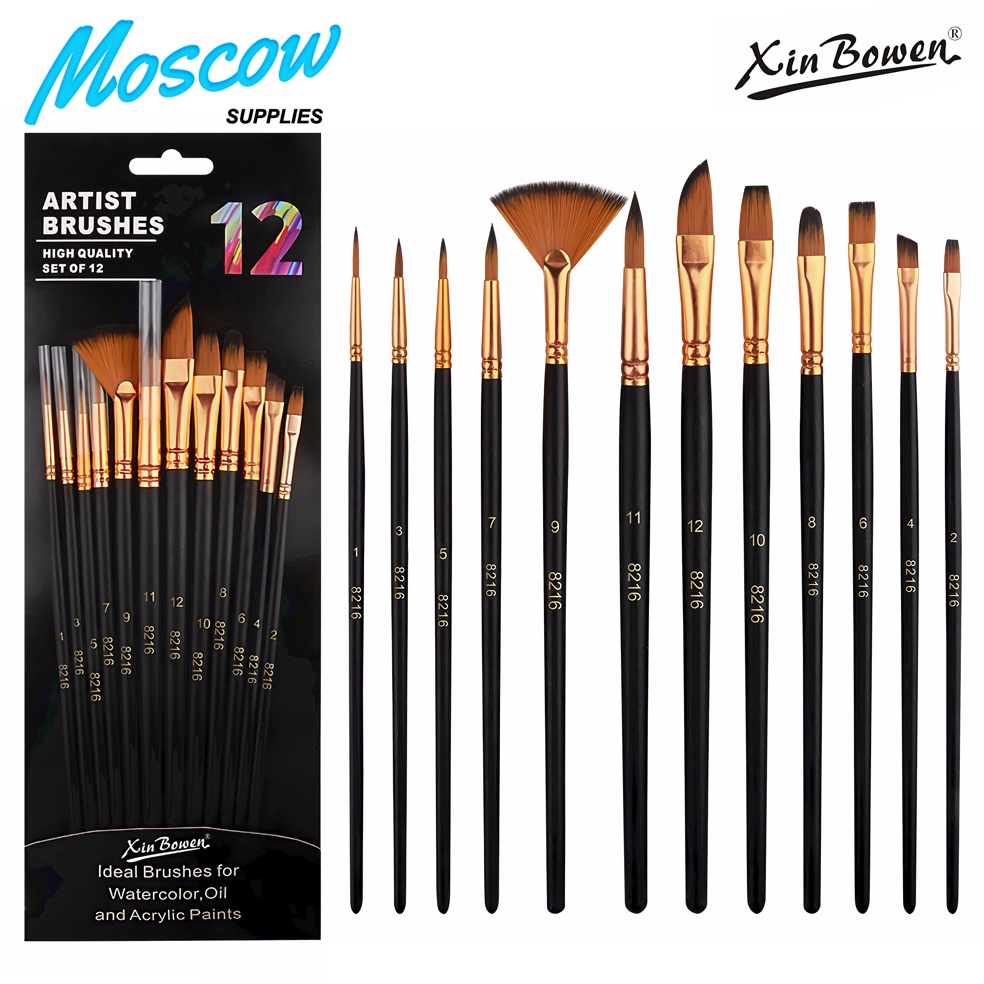 

Kuas lukis set isi 12 pcs Xin Bowen ART Q4S9