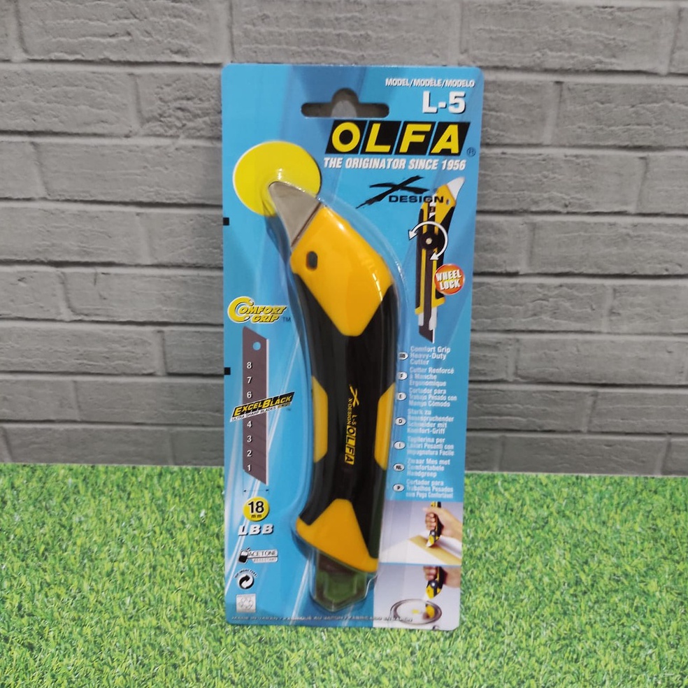 

OLFA Pisau Cutter 18mm L5 Fiberglass Utility Knife with MultiPick ART H1E7