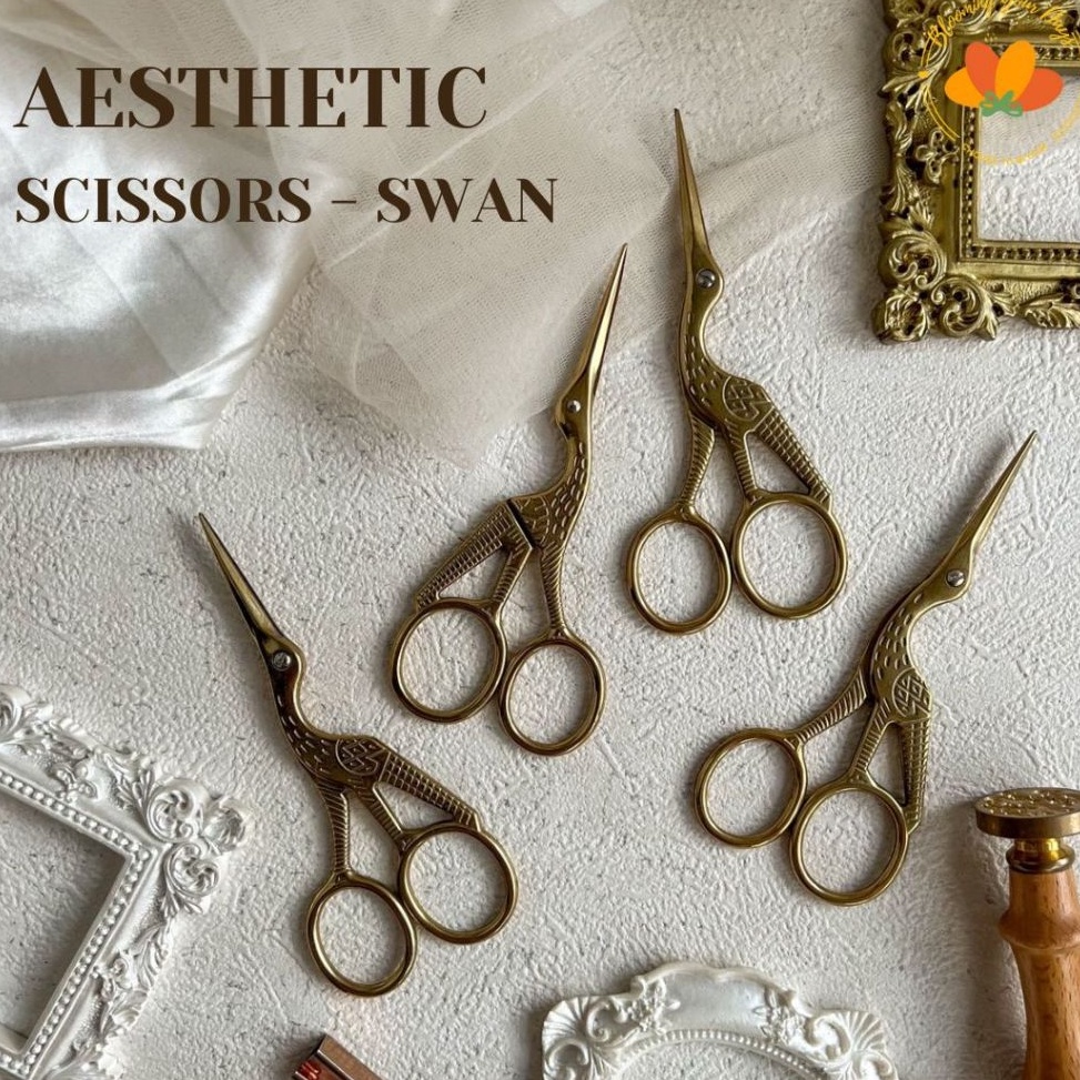 

gunting antik vintage scissor stylish retro scissor gunting aesthetic cantik properti foto klasik gunting burung ART Z9A3