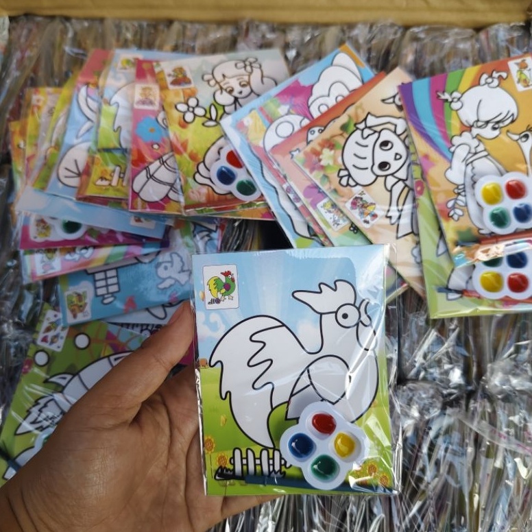 

5pcs CAT AIR KECIL mewarnai cat air ukuran 8 11 cm ART X7P7