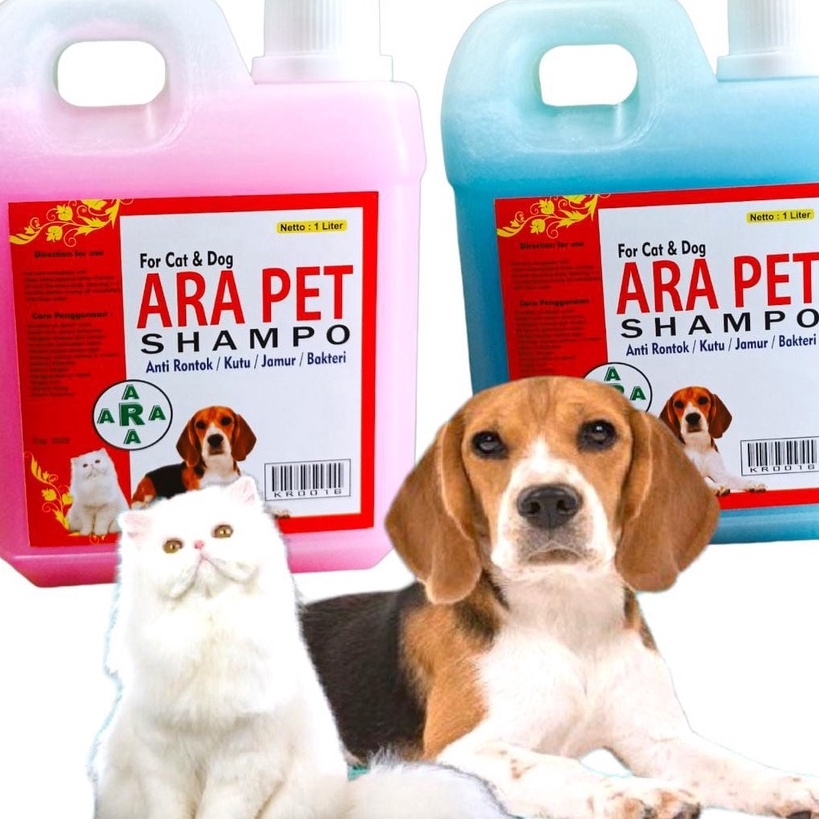 PALING AMPUH Shampo Kucing Anjing Anti Kutu Jamur 1 Liter sampo  conditioner