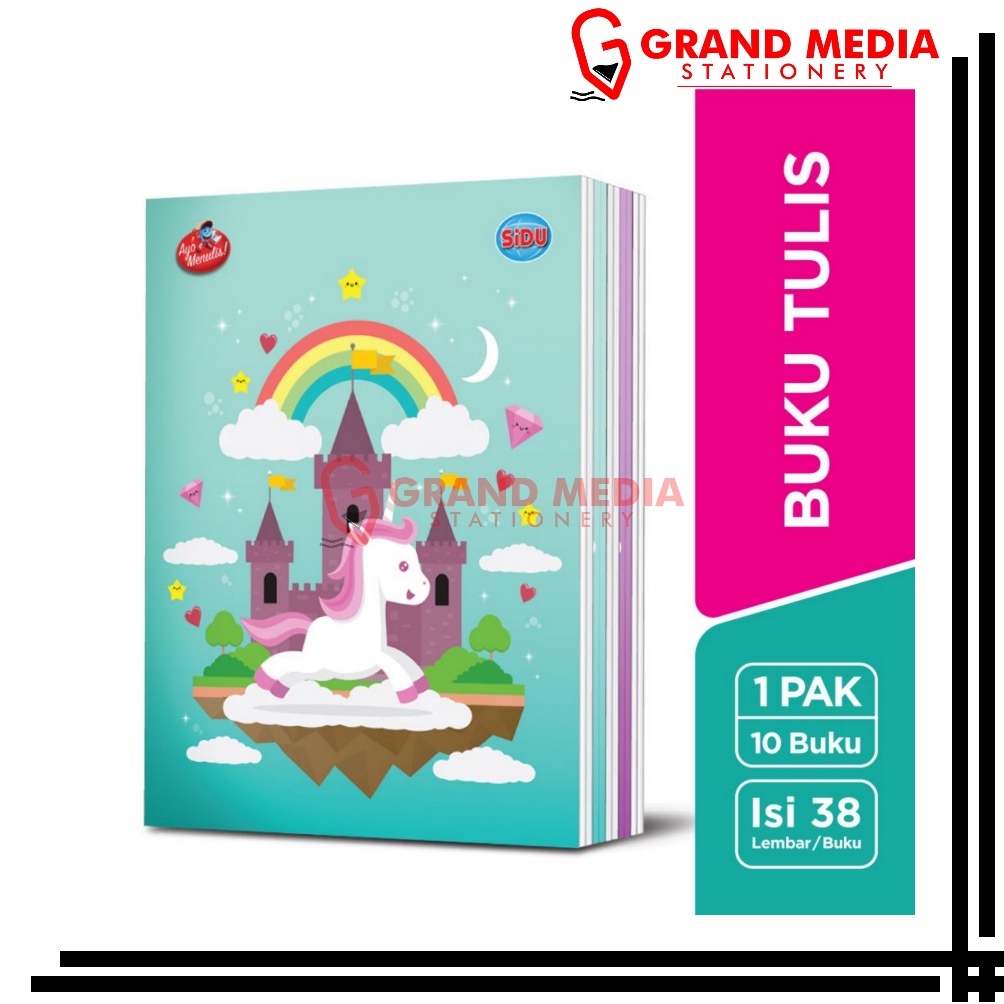 

GRAND MEDIA BUKU TULIS SINAR DUNIA SIDU ISI 38 LEMBAR 1 PACK 1 PCS ART B6H7