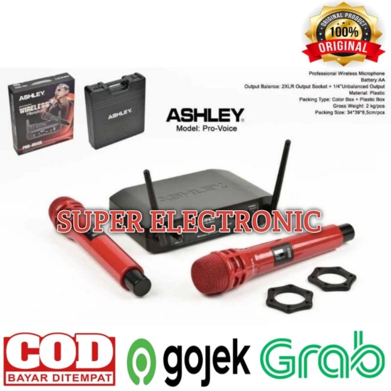 Mic Wireles Ashley Pro Voice Original