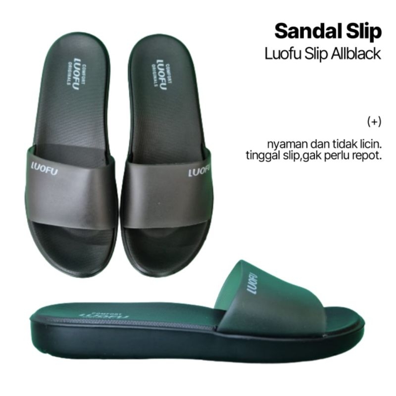 SANDAL SLOP WANITA KARET LUOFU 7172