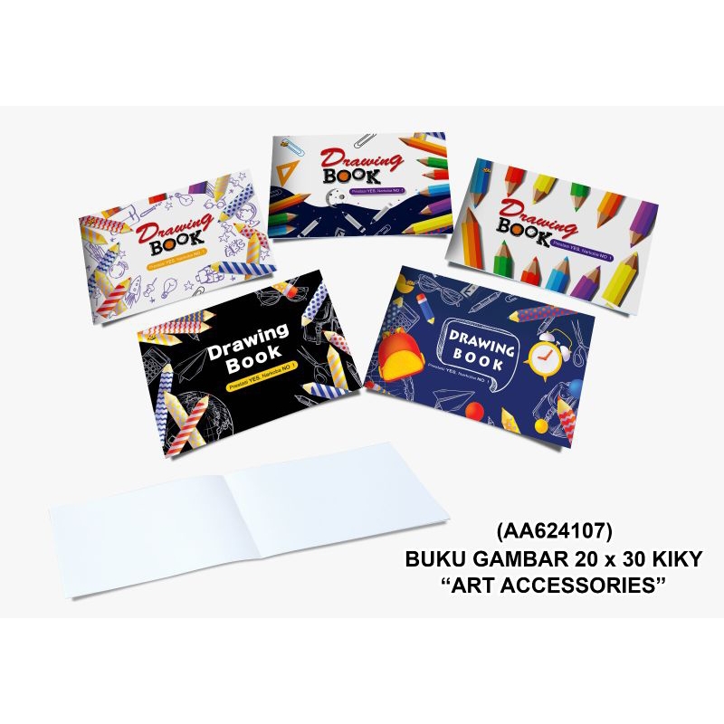 

KIKY buku gambar A4(uk.20x30)-1buku/motif random