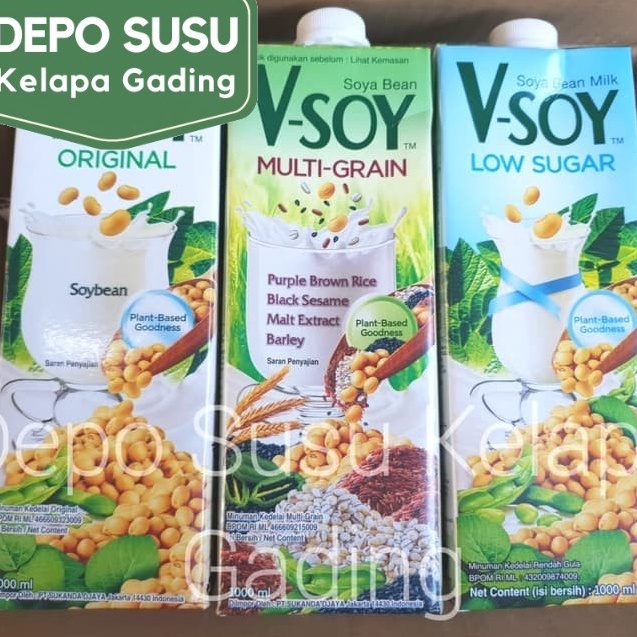 

Ready Stok VSoy Multigrain Original Low Sugar 1 Liter Soya Vsoy MultiGrain Golden Grain Susu Kedelai