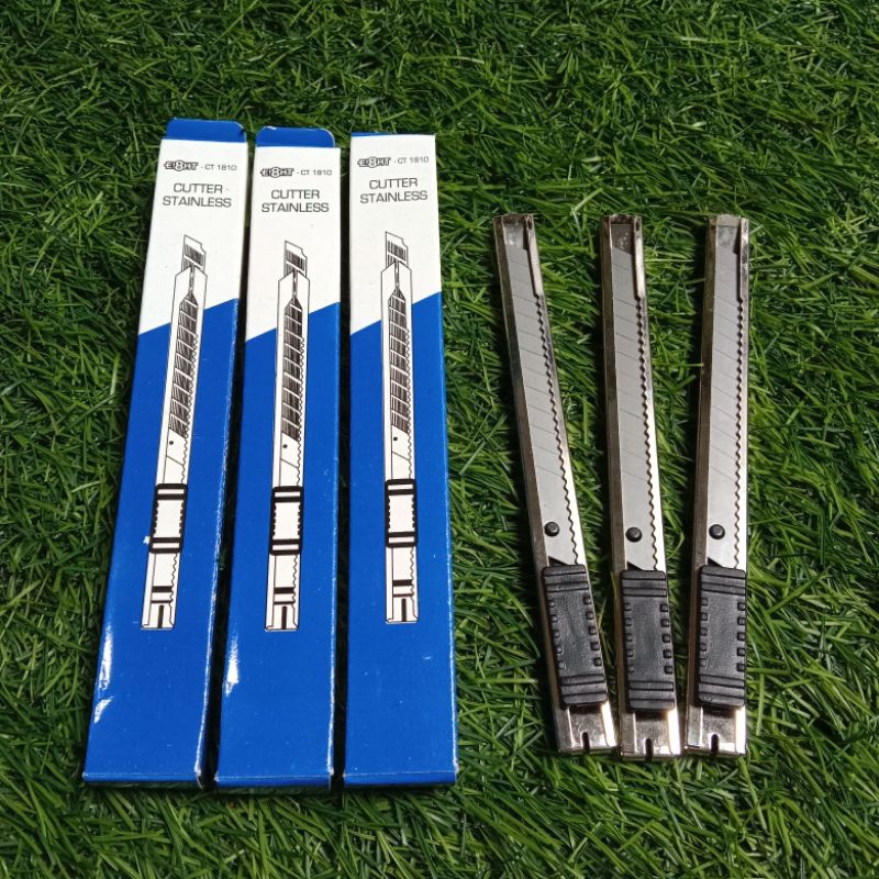 

KF || Cutter Stainless Steel / Cutter Besi Kecil Merk Ei8ght - SATUAN
