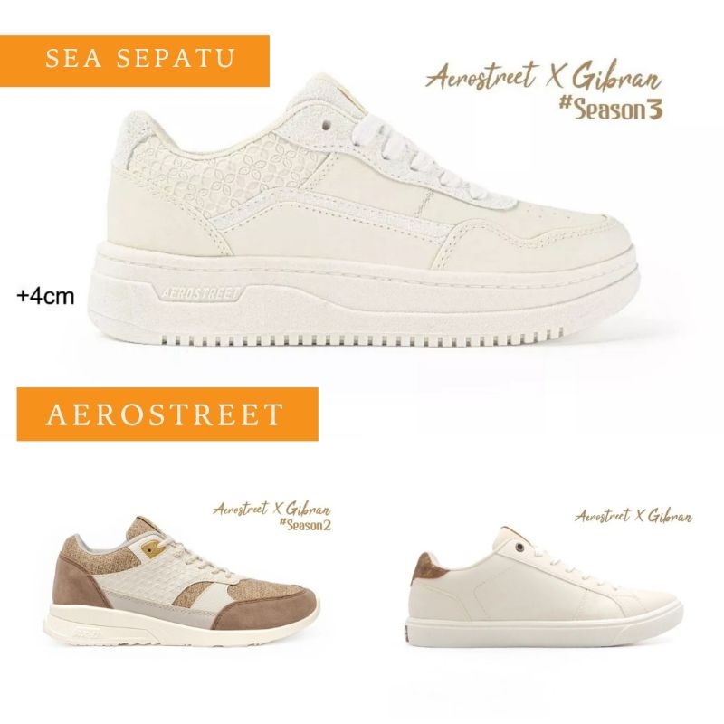 Aerostreet X Gibran  Season 1,2,3 - Sepatu Sneakers Casual