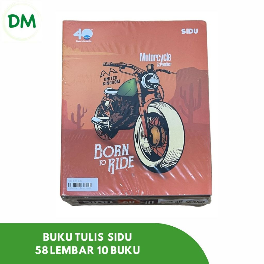 

Buku Tulis SIDU 58 lembar 10 buku Polos