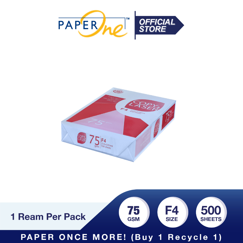 

Copy & Laser Kertas F4 75gr Copier 1 Rim (500 lembar) Kertas HVS