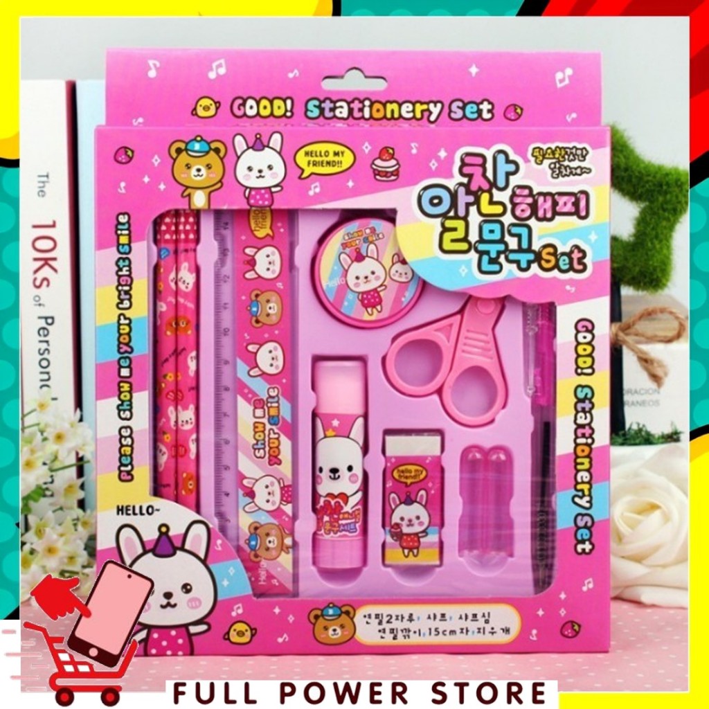 

FPS Paket Alat Tulis set 8in1 Stationery Set Study Set Anak Karakter Set Alat Tulis Anak TK