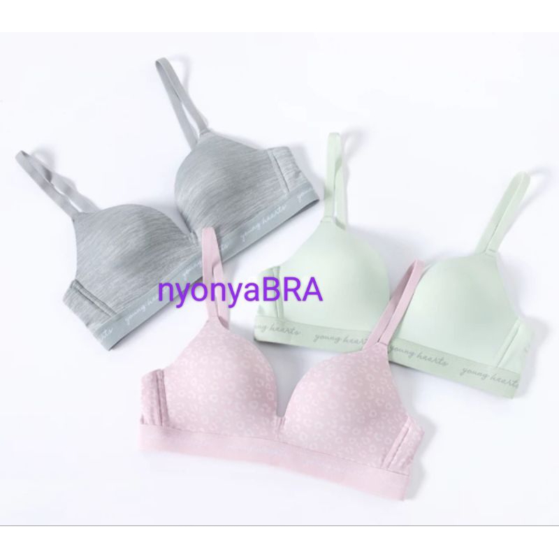 Young hearts bra tanpa kawat seamless 32,34,36B, Y23-20213/4