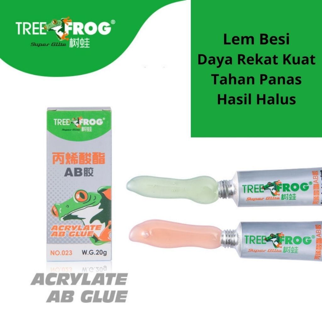 TREE FROG Lem Besi Penambal Besi Metal Radiator Casting Glue / Lem AB Besi / Lem TAngki Motor / Lem 