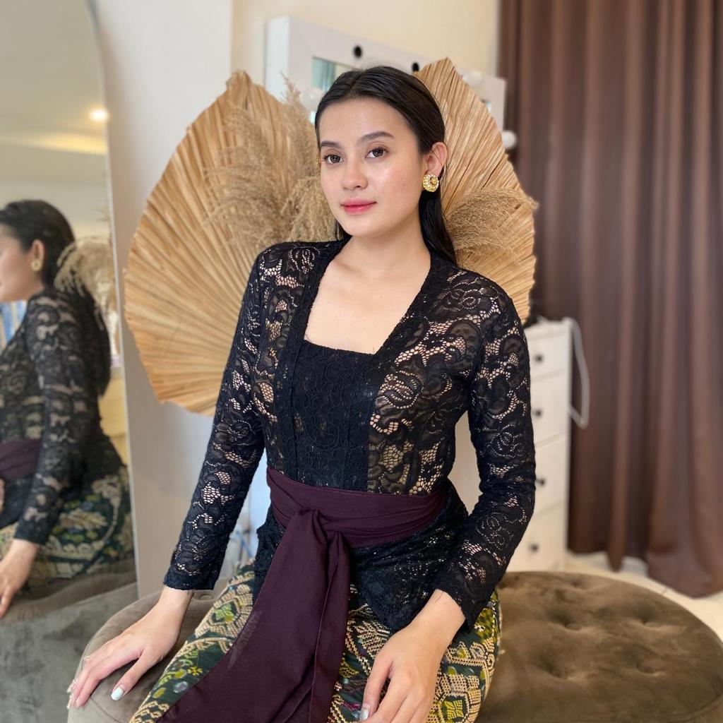 Kebaya Brokat Bali Sofia Atasan Kebaya Kutu Baru Kebaya Borkat Bali Tanpa Kancing Melar Strait Kebay